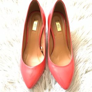 Stradivarius Pink Orange Coral Pumps 36(EU)/6(US)